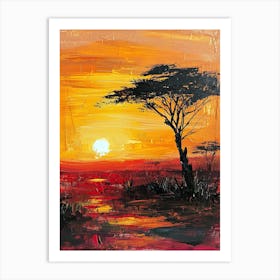 Sun of Africa Art Print