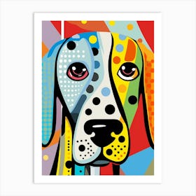 Pop Art Dotty Dog 3 Art Print