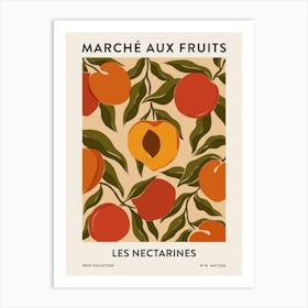 Fruit Market - Nectarines Art Print