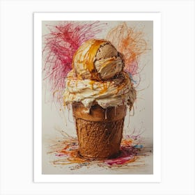 Ice Cream Cone 44 Art Print