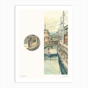 Otaru Japan 1 Cut Out Travel Poster Art Print