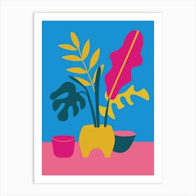 Bold Tropical Plant Print Art Print