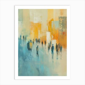 People Walking In The City 1 Art Print