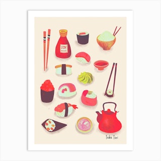 Sushi Love 1 Art Print