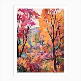 Autumn Gardens Painting Jardin Botanique De Montral Canada 2 Art Print