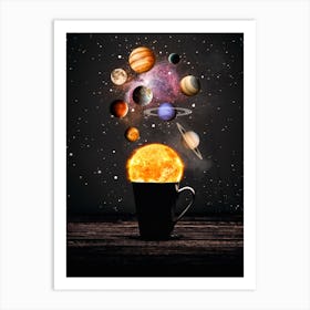Planets Solar System Cup Art Print
