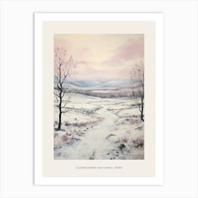 Dreamy Winter National Park Poster  Cairngorms National Park Scotland 4 Art Print