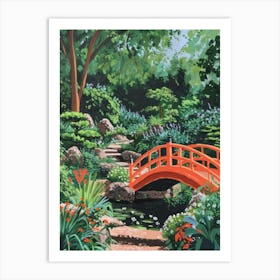 Japanese Garden In Holland Park London Parks Garden 1 Painting Art Print