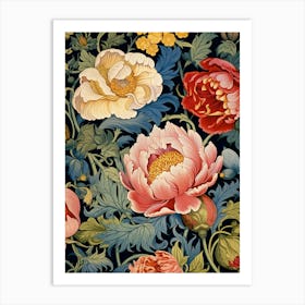 Floral Wallpaper 14 Art Print