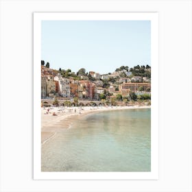 French Riviera Beach Art Print