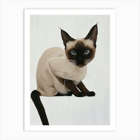 Tokinese Cat Painting 2 Art Print