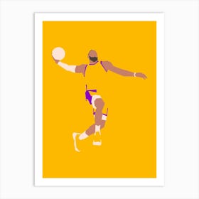 Basketball Dunk Art Print