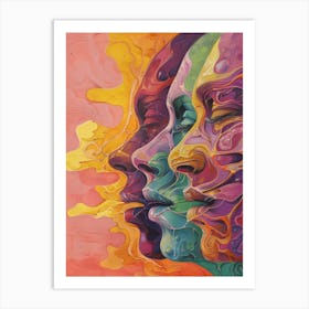 Three Faces 5 Art Print