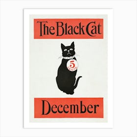 Black Cat Vintage Poster Art Print