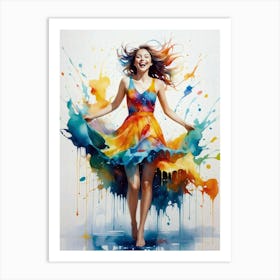 Paintful Skirt 2 Art Print