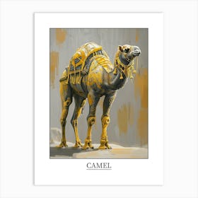 Camel Precisionist Illustration 3 Poster Art Print