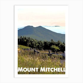 Mount Mitchell, Mountain, USA, Nature, Appalachian Mountains, Climbing, Wall Print, Art Print