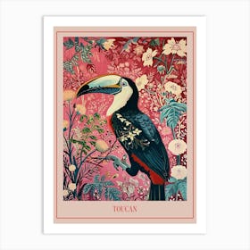 Floral Animal Painting Toucan 3 Poster Art Print