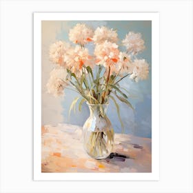 Allium Flower Still Life Painting 3 Dreamy Art Print