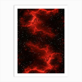 Red Nebula Art Print