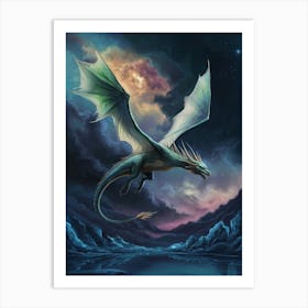 Ice Dragon Art Print