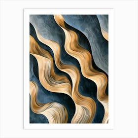 Abstract Of Waves Art Print