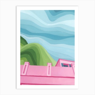 Over The Hills And Far Away Art Print
