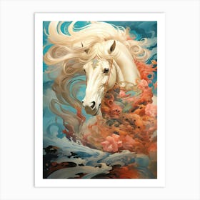 Samurai Horse Art Print