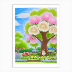 Tree In The Park Art Print