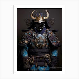 Japanese Samurai Illustration 5 Art Print