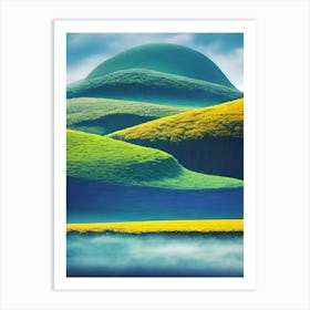 Green Hills Art Print