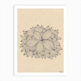 Dahlia Art Print