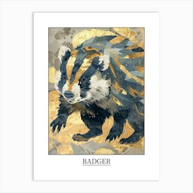 Badger Precisionist Illustration 4 Poster Art Print