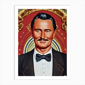 Errol Flynn Illustration Movies Art Print