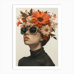 Flower Crown Art Print