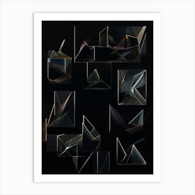 Abstract Geometric Shapes Art Print