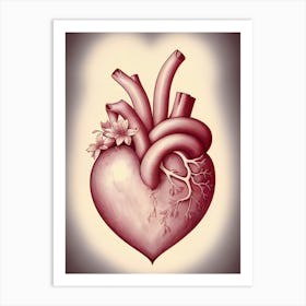 Surreal Heart Luxury Art Print
