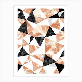 Abstract Triangles 1 Art Print