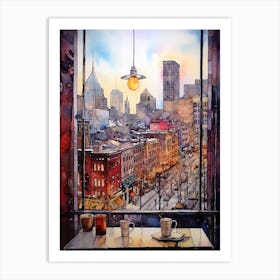 Winter Cityscape New York City Usa 7 Art Print