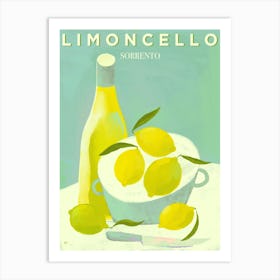 Limoncello di Sorrento Lemon Drink Art Print