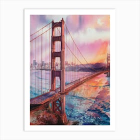 Golden Gate Bridge Sunrise Art Print