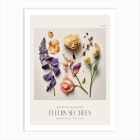 Fleurs Sechees, Dried Flowers Exhibition Poster 04 Art Print