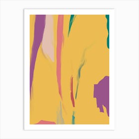 Abstract Painting burnt Art Print