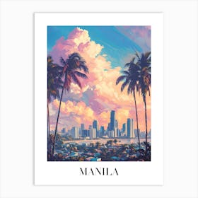 Manila Skyline Art Print