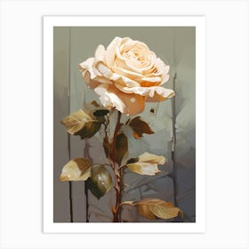 Rose 3 Flower Painting Art Print