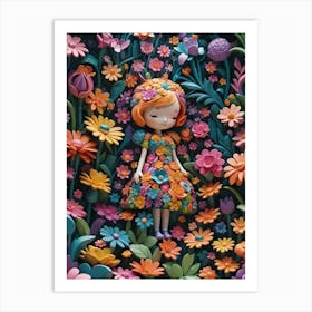 Flower Girl Art Print