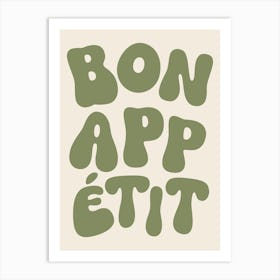 Bon Appetit - Green Art Print