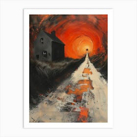 Sunset Road 2 Art Print