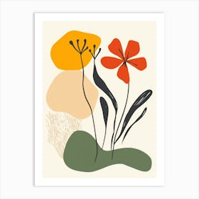 Flowers In The Garden 11 Art Print