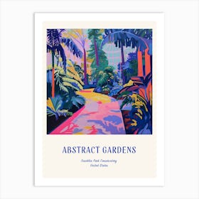 Colourful Gardens Franklin Park Conservatory Usa 2 Blue Poster Art Print